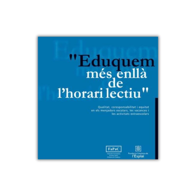 Coberta Eduquem més enllà de l'horari lectiu