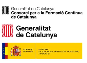 Logo de finançament dels certificats professionals del Consorci per a la formació contínua de catalunya